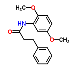 N-(2,5-Dimethoxyphenyl)-3-phenylpropanamide结构式