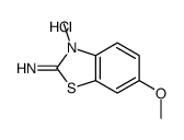 2-amino-3-methyl-6-methoxybenzothiazolium chloride结构式