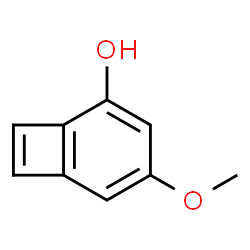 Bicyclo[4.2.0]octa-1,3,5,7-tetraen-2-ol, 4-methoxy- (9CI) Structure