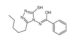 N-[(1,5-Dihydro-3-pentyl-5-thioxo-4H-1,2,4-triazol)-4-yl]benzamide结构式