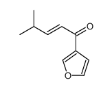 1-(furan-3-yl)-4-methylpent-2-en-1-one Structure