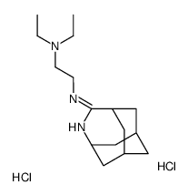 4-Azatricyclo(4.3.1.1(sup 3,8))undec-4-ene,5-(2-(diethylamino)ethylamino)-,dihydrochloride结构式