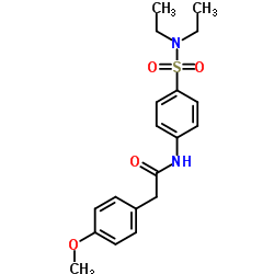 N-[4-(Diethylsulfamoyl)phenyl]-2-(4-methoxyphenyl)acetamide结构式