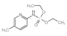 Phosphoramidic acid,(5-methyl-2-pyridyl)-, diethyl ester (7CI,8CI) Structure