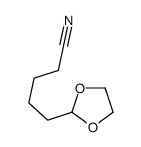 1,3-Dioxolane-2-pentanenitrile结构式