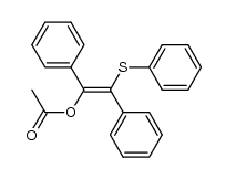 α-acetoxy-α-phenylsulfanyl-stilbene结构式