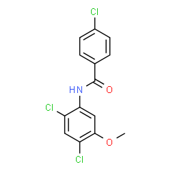4-CHLORO-N-(2,4-DICHLORO-5-METHOXYPHENYL)BENZENECARBOXAMIDE structure