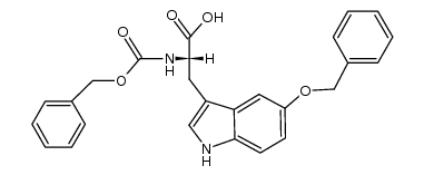 L-N-benzyloxycarbonyl-5-benzyloxytryptophan Structure