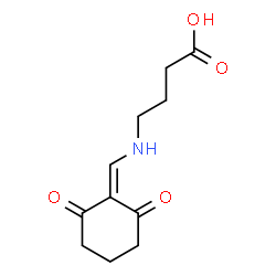 Butanoic acid, 4-[[(2,6-dioxocyclohexylidene)methyl]amino]- (9CI) structure