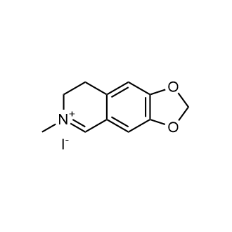 6-Methyl-7,8-dihydro-[1,3]dioxolo[4,5-g]isoquinolin-6-ium iodide Structure