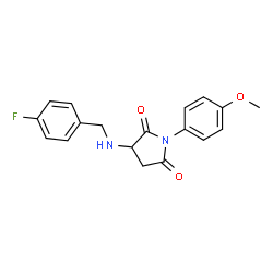 3-(4-Fluoro-benzylamino)-1-(4-methoxy-phenyl)-pyrrolidine-2,5-dione Structure