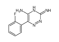 6-(2-fluorophenyl)-1,2,4-triazine-3,5-diamine结构式
