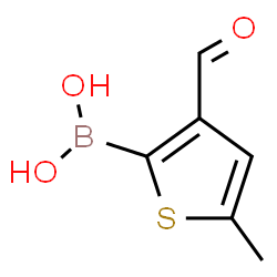 5-Methyl-3-formylthiophene-2-boronic acid structure