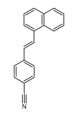 1-(α-Naphthyl)-2-(4'-cyano-phenyl)-ethen结构式