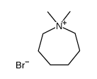 N,N-Dimethylazacycloheptanium bromide Structure