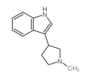 3-(1-METHYL-3-PYRROLIDINYL)INDOLE structure