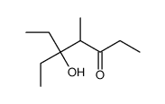 5-ethyl-5-hydroxy-4-methylheptan-3-one结构式