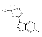 1-BOC-5-碘吲哚结构式