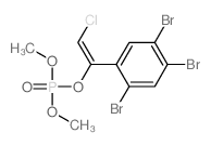 Phosphoric acid, 2-chloro-1-(2,4,5-tribromophenyl)vinyl dimethyl ester structure