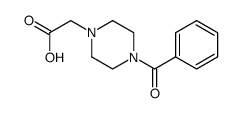(4-benzoylpiperazin-1-yl)acetic acid Structure