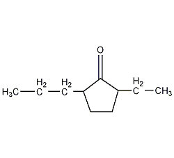 2-Ethyl-5-propyl-cyclopentanone Structure