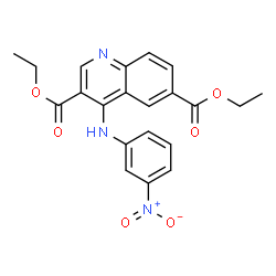 diethyl 4-{3-nitroanilino}-3,6-quinolinedicarboxylate结构式