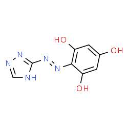 1,3,5-Benzenetriol, 2-(1H-1,2,4-triazol-3-ylazo)- (9CI) structure
