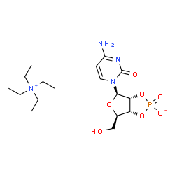 Cytidine, cyclic 2',3'-(hydrogen phosphate), ion(1-), N,N,N-triethylethanaminium Structure