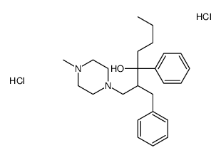 2-benzyl-1-(4-methylpiperazin-1-yl)-3-phenylheptan-3-ol,dihydrochloride结构式