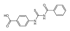 4-(3-benzoylthioureido)benzoic acid Structure