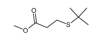 3-tert-butylsulfanyl-propionic acid methyl ester结构式