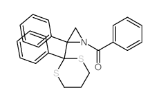 phenyl-[2-phenyl-2-(2-phenyl-1,3-dithian-2-yl)aziridin-1-yl]methanone结构式