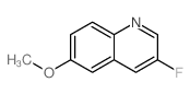 3-Fluoro-6-methoxyquinoline Structure