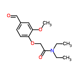 N,N-Diethyl-2-(4-formyl-2-methoxyphenoxy)acetamide结构式