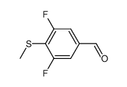 3,5-difluoro-4-(methylthio)benzaldehyde结构式