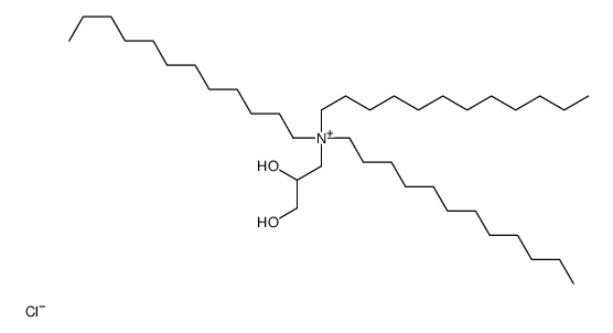 2,3-dihydroxypropyl(tridodecyl)azanium,chloride Structure