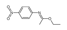 ethyl N-(p-nitrophenyl)-acetimidate Structure