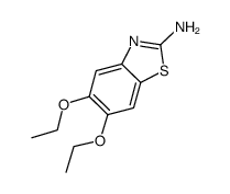 5,6-二乙氧基-1,3-苯并噻唑-2-胺结构式