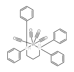 carbon monoxide,3-diphenylphosphaniumylpropyl(diphenyl)phosphanium,tungsten结构式