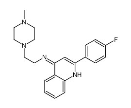 2-(4-fluorophenyl)-N-[2-(4-methylpiperazin-1-yl)ethyl]quinolin-4-amine结构式