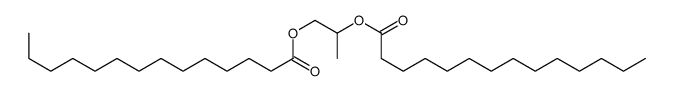 2-tetradecanoyloxypropyl tetradecanoate Structure