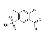 4-ethyl-2-bromo-5-sulfamoylbenzoic acid Structure