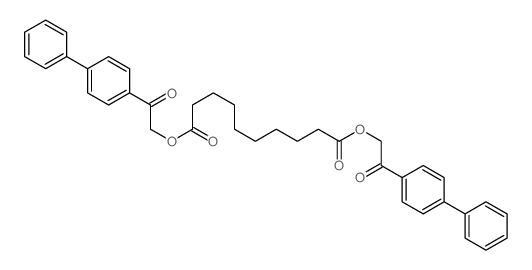 bis[2-oxo-2-(4-phenylphenyl)ethyl] decanedioate结构式