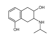 (6R,7R)-7-Isopropylamino-5,6,7,8-tetrahydro-naphthalene-1,6-diol结构式