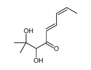 2,3-dihydroxy-2-methylnona-5,7-dien-4-one Structure