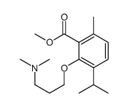3-[3-(Dimethylamino)propoxy]-p-cymene-2-carboxylic acid methyl ester structure