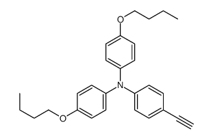 N,N-bis(4-butoxyphenyl)-4-ethynylaniline结构式