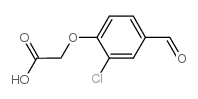 2-(2-chloro-4-formylphenoxy)acetic acid Structure