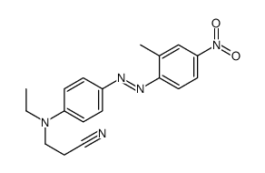 3-[N-ethyl-4-[(2-methyl-4-nitrophenyl)diazenyl]anilino]propanenitrile结构式