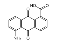 5-amino-9,10-dioxoanthracene-1-carboxylic acid结构式